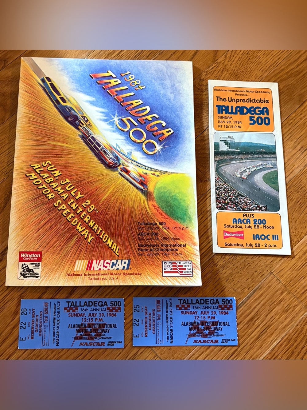 Talladega 500 Alabama International Motor Speedway NASCAR Race Program 7/29/1984